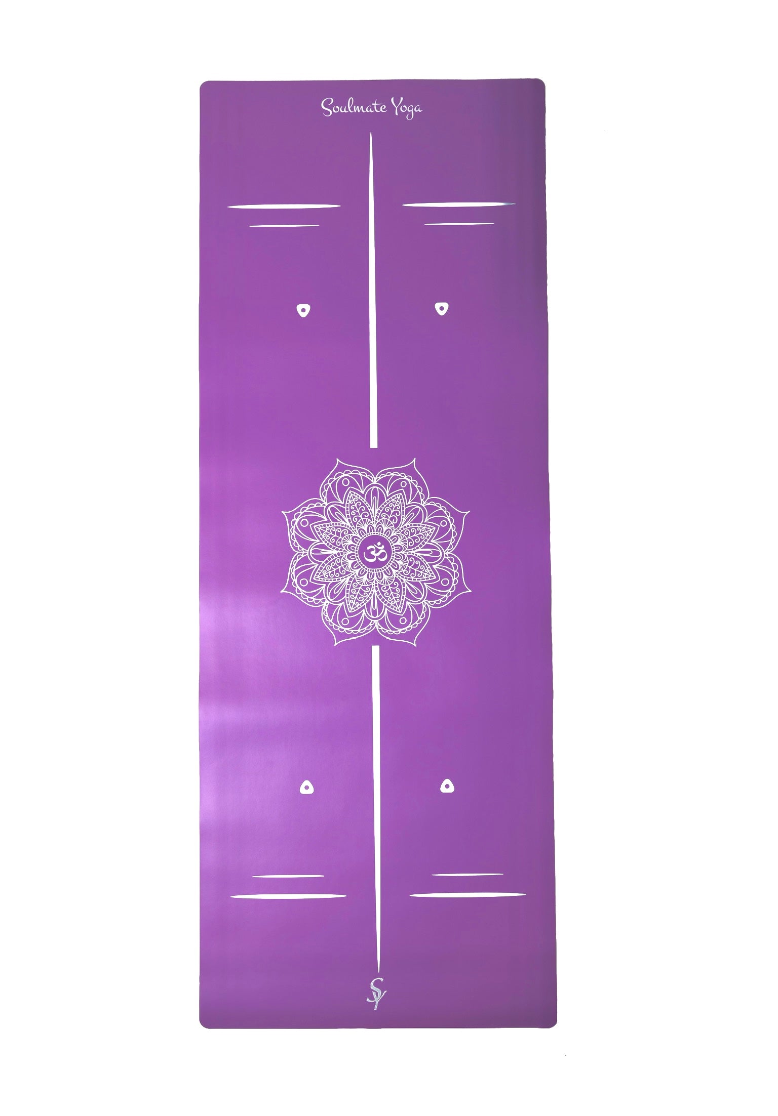 Non Slip Eco Friendly Soulmate Yoga Mat Purple