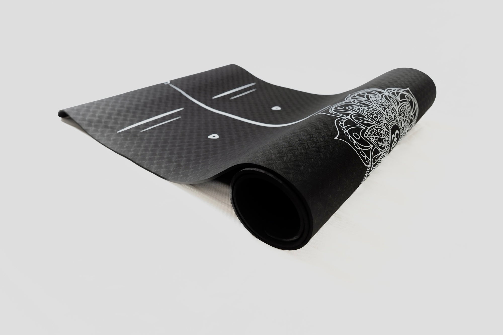 Eco Friendly Simple Soulmate Yoga Mat Black