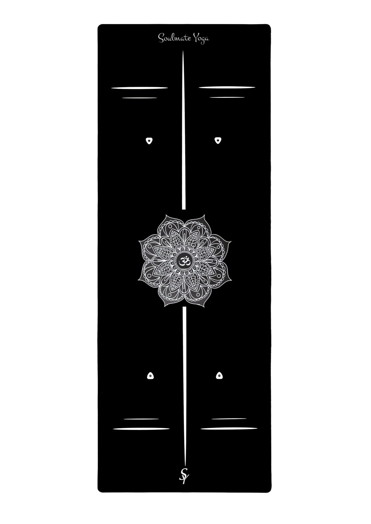 Non Slip Eco Friendly Soulmate Yoga Mat Black