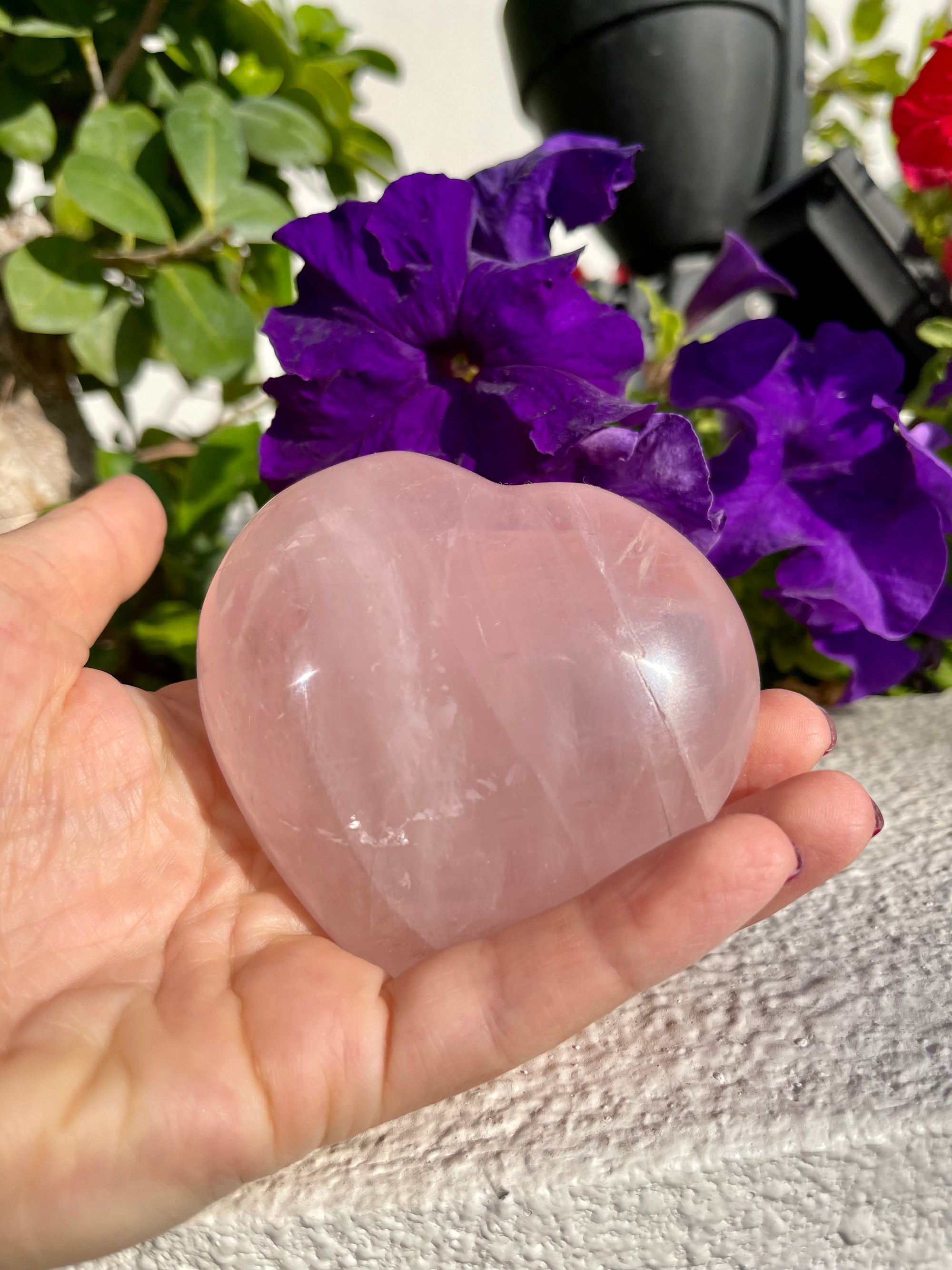 Rose Quartz Heart Stone
